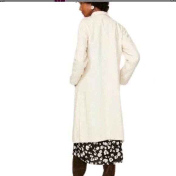 Milly | Fringe Wool Cream Coat - M - Picture 2 of 14